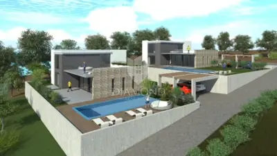 Land, Poreč - building permit and two villas with a pool - 9