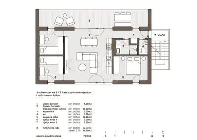 Wohnung 79 m², Savudrija - 3 Schlafzimmer und Terrasse 22 m² - 9