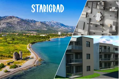 Project of 28 apartments in Starigrad, 150 m from the sea - 3