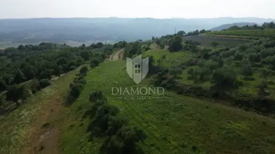 Building and agricultural land, Pićan 12,337 m², view of the hills - 8