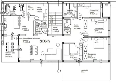 Four-room apartment S5 on the 2nd floor of a new building in Kanfanar - 11