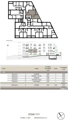 Prodaja, Stan, Črnomerec, Kuniščak, 2s, 52 m² - 3