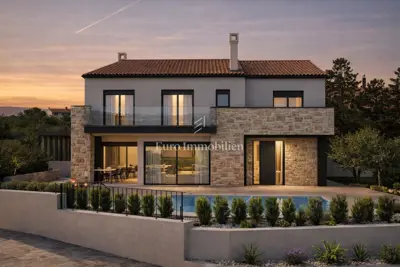 Šilo - vila s grijanim bazenom, 200 m od mora - 19