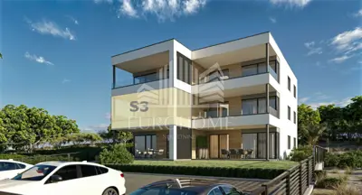 Apartman 76 m², Mandre - 2 spavaće sobe i terasa s pogledom na more