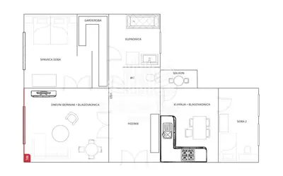 Wider center, Ilica, Sv.Duh, renovated three-bedroom apartment, 88 m² - 21