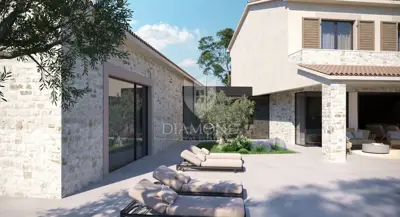 Building plot with project and permit