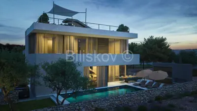 Vila 411 m², Sukošan - prvi red do mora - 8