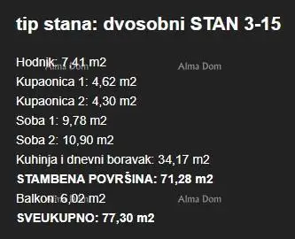 Apartment 77 m², Umag - 2 bedrooms and balcony - 21