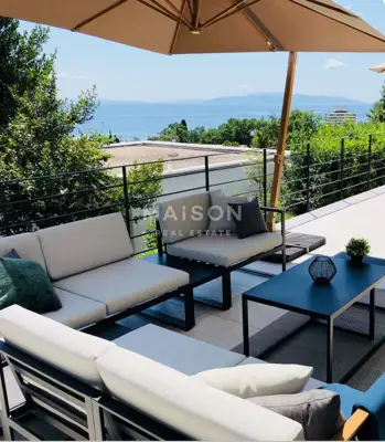 Vila, Opatija Kosićevo, pogled na more i mirno okruženje - 15