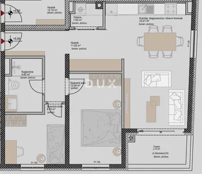 Apartment 63.8 m², Poreč - 2 rooms + living room, new project near the sea - 3