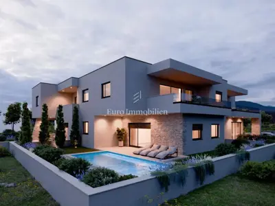 Apartment 85 m², Betina - ground floor, pool and terrace