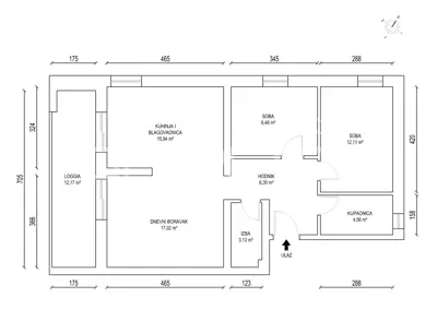 Wohnung 83 m², Lonjica - 3 Zimmer mit Parkplatz - 7