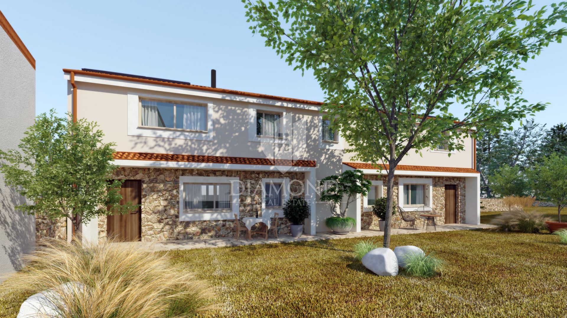 Stone house, Kršan near Labin - reconstruction permit