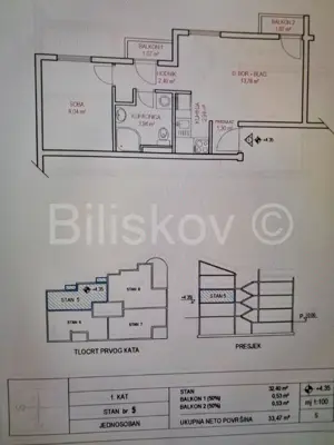 Stan 33 m², Bol na Braču, pogled na more i parking - 8