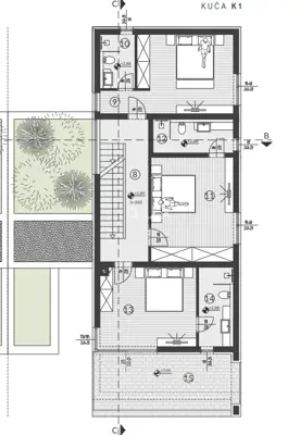 Semi-detached house 246 m², Medulin - sea view from all floors - 13
