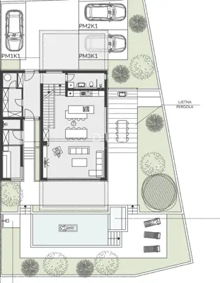 Semi-detached house 246 m², Medulin - sea view from all floors - 14