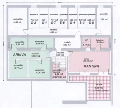Gewerbefläche 1 000 m², Donji grad, in der Nähe der Martićeva-Straße - 8