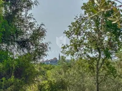 Baugrundstück 1.300 m², Buje - Blick auf die Stadt - 2