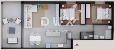 Apartment 80.8 m², Privlaka - 50 m from the sandy beach, sea view - 18