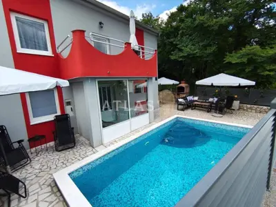 Kuća 170 m², Križišće, Kraljevica - bazen i terasa - 12