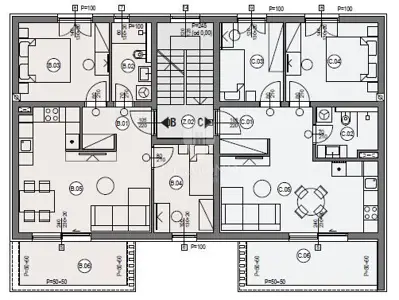 Stan 54,96 m², Štinjan - 2 spavaće sobe, terasa - 4