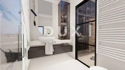 Dvojna vila 151 m², Kraljevica - bazen i pogled na more - 20