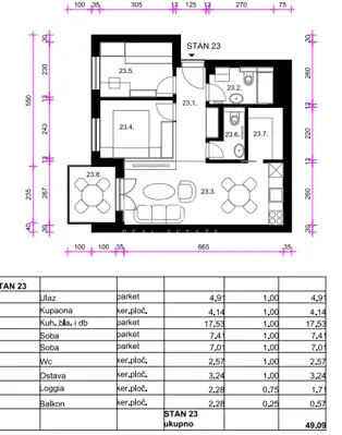 Apartment 49 m², Resnik - 2 rooms + living room, new project - 7