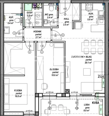 Apartment for sale in Globetka, 68,5 m² - 6