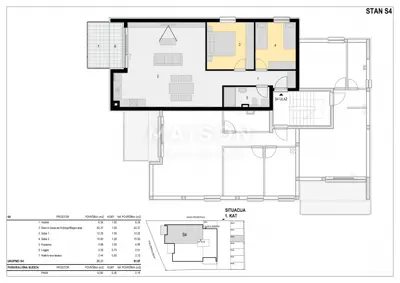 Stan 82 m², Mandre, prvi red do mora i pogled na more - 13