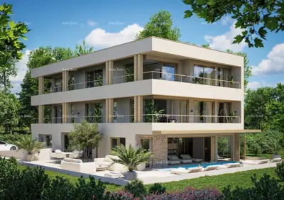 Building plot, Murine near Umag, permit and construction started - 2