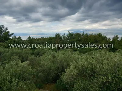 Poljoprivredno zemljište 5.192 m², Otok Brač, pogled na more - 2