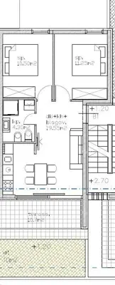 Apartman 70 m², Lovrečica, Umag - 1. kat i terasa - 2