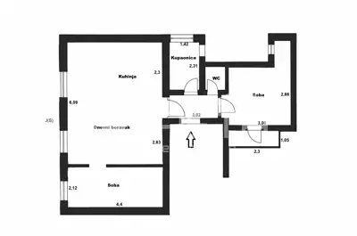 Wohnung 54 m², Maksimir - Škrlčeva, zwei Schlafzimmer - 13
