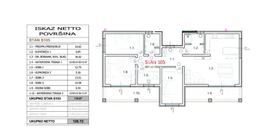 Apartment for sale in Centar, 126,7 m² - 5