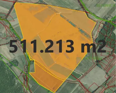 Poličnik, poljoprivredno zemljište 511 213 m², nasadi i navodnjavanje