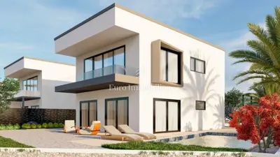 Krk - Villa mit Pool und Meerblick - 4
