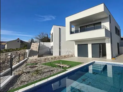 Krk - Villa mit Pool und Meerblick - 20