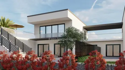 Krk - Villa mit Pool und Meerblick - 16