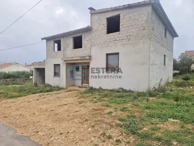 Građevinsko zemljište, Pakoštane - pogled na Vransko jezero i more - 11