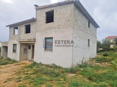 Građevinsko zemljište, Pakoštane - pogled na Vransko jezero i more - 2