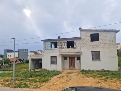 Građevinsko zemljište, Pakoštane - pogled na Vransko jezero i more - 3