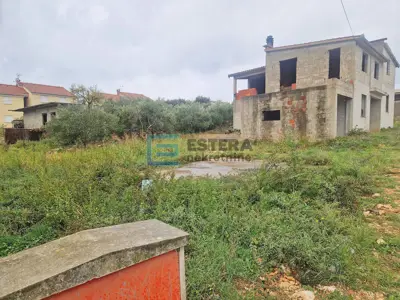 Građevinsko zemljište, Pakoštane - pogled na Vransko jezero i more - 7