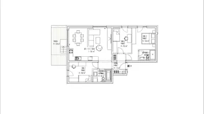 Apartment 87.6 m², Brezovica - 4 rooms, terrace and garden - 4