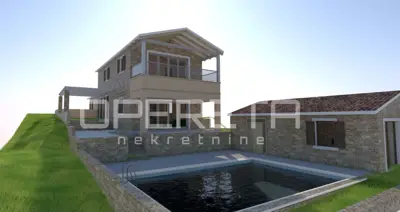House in Momjan, pool and vineyard views - 3