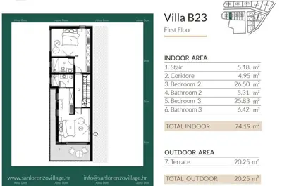 Villa 212 m², Lovrečica, pool and two terraces - 13