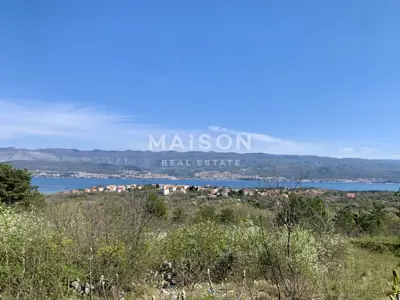 Building plot 914 m², Polje na Krku, sea view