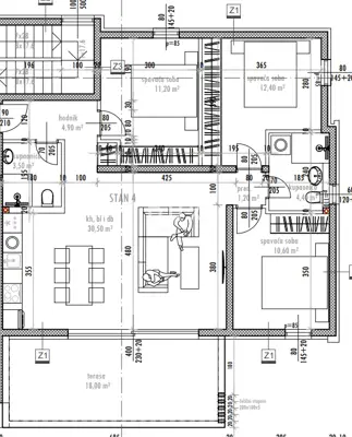 Apartment 105.8 m², Sukošan - 3 bedrooms, terrace - 10