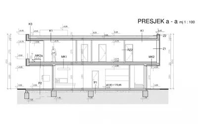 Vila 186 m², Krk - panoramski pogled na more - 22