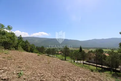 Building plot 2,163 m², Kršan - view of Učka - 8