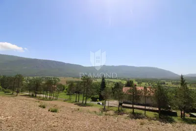 Building plot 2,163 m², Kršan - view of Učka - 10